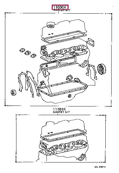 Toyota 04111-44035 Ущільнення гальма АКПП, комплект 0411144035: Приваблива ціна - Купити у Польщі на 2407.PL!