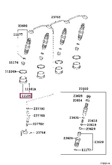 1110667021 Toyota Форкамера
