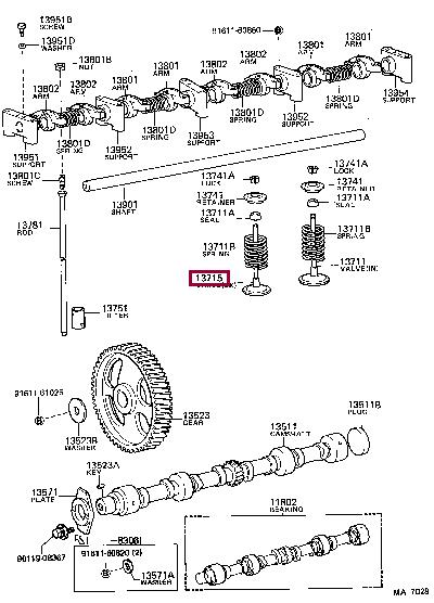 Toyota 13715-48010 Auslassventil 1371548010: Kaufen Sie zu einem guten Preis in Polen bei 2407.PL!