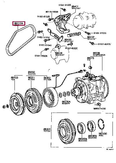 Toyota 99322-01230 V-belt 9932201230: Buy near me at 2407.PL in Poland at an Affordable price!