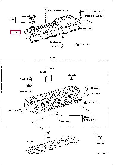 Toyota 11201-17020 Cover sub-assy, cylinder head 1120117020: Купить в Польше - Отличная цена на 2407.PL!