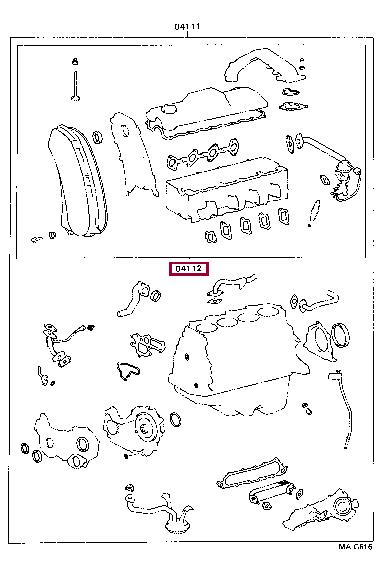 Toyota 04112-67020 Gasket Set, cylinder head 0411267020: Buy near me at 2407.PL in Poland at an Affordable price!