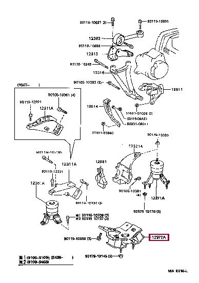 Toyota 12372-74370 Motorlager 1237274370: Kaufen Sie zu einem guten Preis in Polen bei 2407.PL!