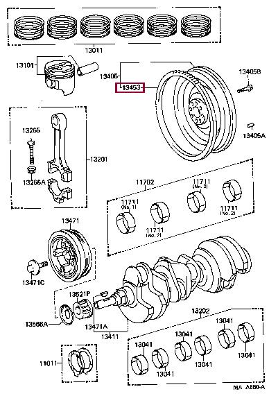 Toyota 13453-65010 GEAR-RING 1345365010: Buy near me in Poland at 2407.PL - Good price!