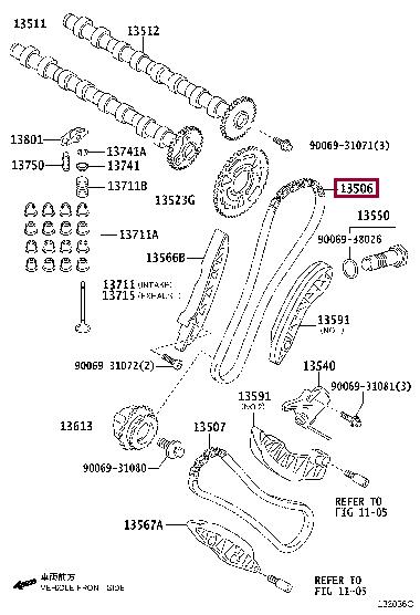 Toyota 13506-WA010 Auto part 13506WA010: Buy near me at 2407.PL in Poland at an Affordable price!