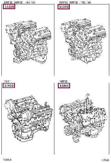 Toyota 19000-31660 Двигун в зборі 1900031660: Приваблива ціна - Купити у Польщі на 2407.PL!