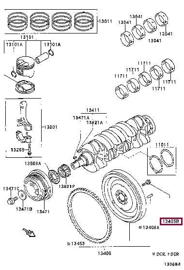Toyota 90148-10004 Flywheel mounting bolts, kit 9014810004: Buy near me at 2407.PL in Poland at an Affordable price!