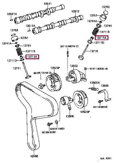 Toyota 90913-02091 Seal, valve stem 9091302091: Buy near me in Poland at 2407.PL - Good price!