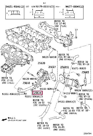 Toyota 25634-37010 Uszczelka zaworu recyrkulacji spalin 2563437010: Dobra cena w Polsce na 2407.PL - Kup Teraz!