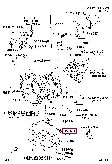 Toyota 35168-B1020 Automatic transmission oil pan gasket 35168B1020: Buy near me in Poland at 2407.PL - Good price!