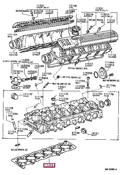 Toyota 11115-43030 Прокладка ГБЦ 1111543030: Купити у Польщі - Добра ціна на 2407.PL!