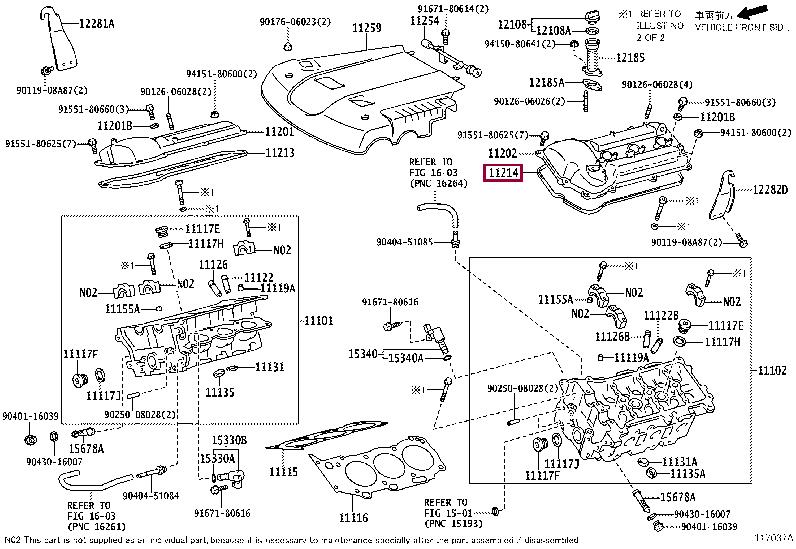 Toyota 11214-AD010 Gasket, cylinder head cover 11214AD010: Buy near me in Poland at 2407.PL - Good price!