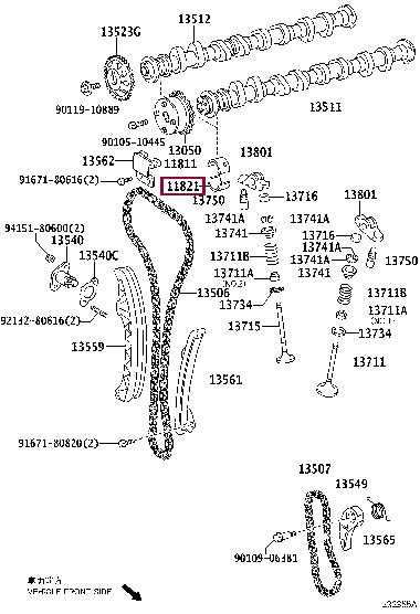 Toyota 11821-37020 ВКЛАДЫШ КОМПЛЕКТ 1182137020: Купить в Польше - Отличная цена на 2407.PL!