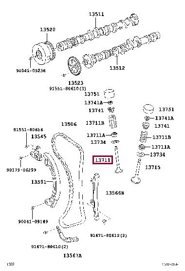 Toyota 13711-BZ060 Intake valve 13711BZ060: Buy near me in Poland at 2407.PL - Good price!