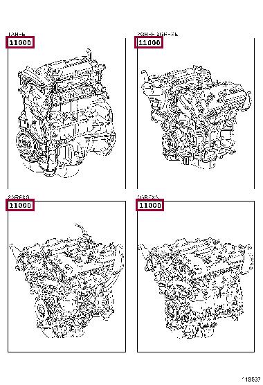 Toyota 19000-0P510 Silnik zmontowany 190000P510: Dobra cena w Polsce na 2407.PL - Kup Teraz!