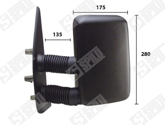 SPILU 50594 Rearview mirror external right 50594: Buy near me in Poland at 2407.PL - Good price!