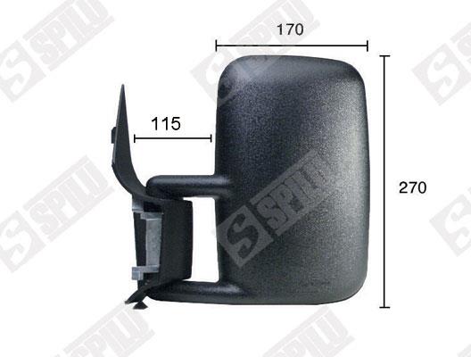 SPILU 51880 Rearview mirror external right 51880: Buy near me in Poland at 2407.PL - Good price!