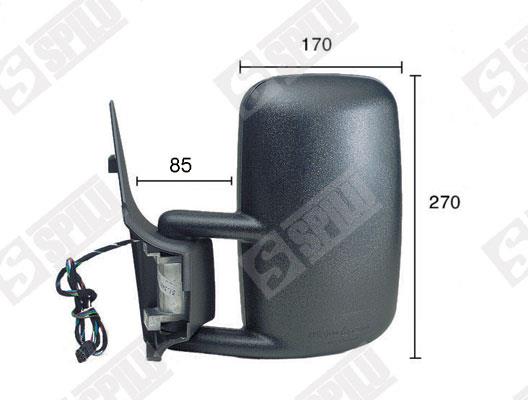 SPILU 51883 Rearview mirror external left 51883: Buy near me at 2407.PL in Poland at an Affordable price!