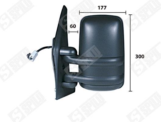 SPILU 54329 Rearview mirror external left 54329: Buy near me in Poland at 2407.PL - Good price!