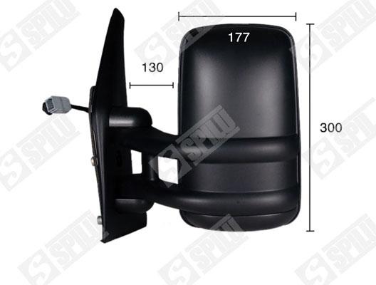 SPILU 54334 Rearview mirror external right 54334: Buy near me in Poland at 2407.PL - Good price!