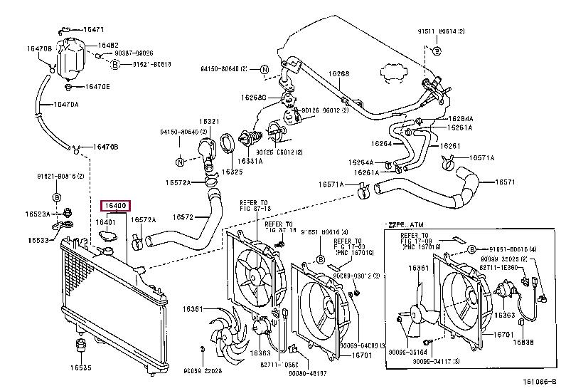 Toyota 16400-0D080 Kühler motorkühlung 164000D080: Bestellen Sie in Polen zu einem guten Preis bei 2407.PL!