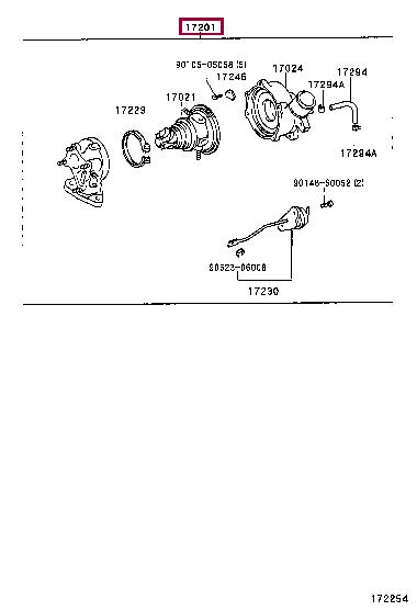 Toyota 17201-27010 Компрессор, наддув 1720127010: Отличная цена - Купить в Польше на 2407.PL!