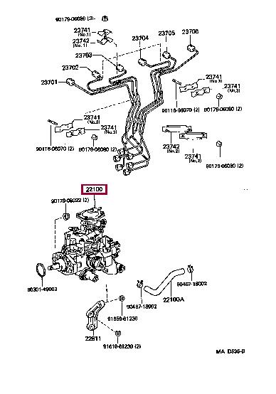 2210017581 Toyota Pompa paliwowa