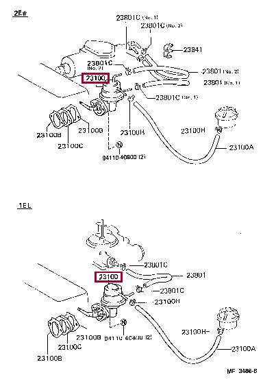 Toyota 23100-11071 Kraftstoffpumpe 2310011071: Kaufen Sie zu einem guten Preis in Polen bei 2407.PL!