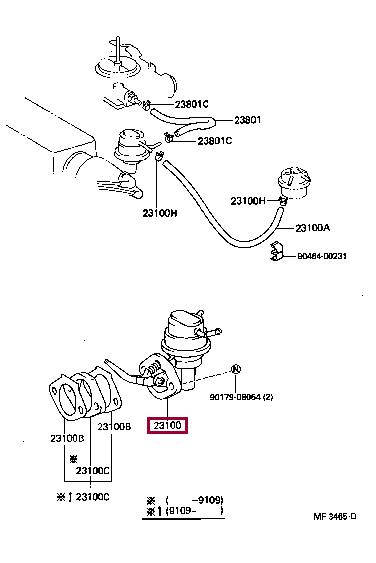 Toyota 23100-11081 Fuel pump 2310011081: Buy near me at 2407.PL in Poland at an Affordable price!