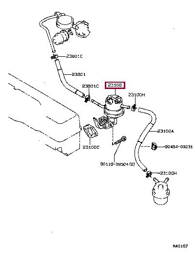 Toyota 23100-16041 Kraftstoffpumpe 2310016041: Kaufen Sie zu einem guten Preis in Polen bei 2407.PL!