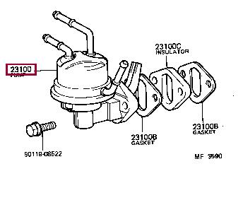 Toyota 23100-61060 Fuel pump 2310061060: Buy near me at 2407.PL in Poland at an Affordable price!