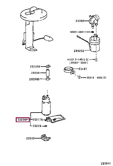 Toyota 23220-20020 Fuel pump 2322020020: Buy near me at 2407.PL in Poland at an Affordable price!