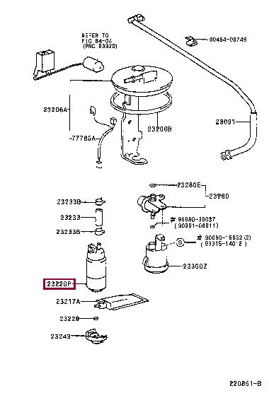 Toyota 23221-0A030 Fuel pump 232210A030: Buy near me in Poland at 2407.PL - Good price!