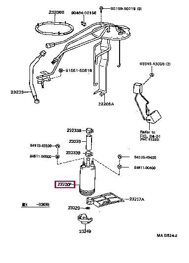 Toyota 23221-76030 Fuel pump 2322176030: Buy near me at 2407.PL in Poland at an Affordable price!