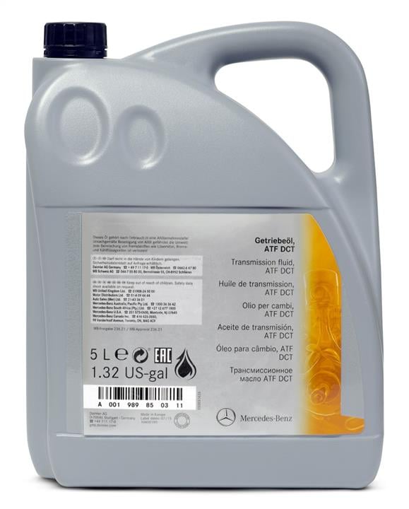 Mercedes A 001 989 85 03 11 Transmission oil Mercedes ATF 236.21, 5L A001989850311: Buy near me in Poland at 2407.PL - Good price!