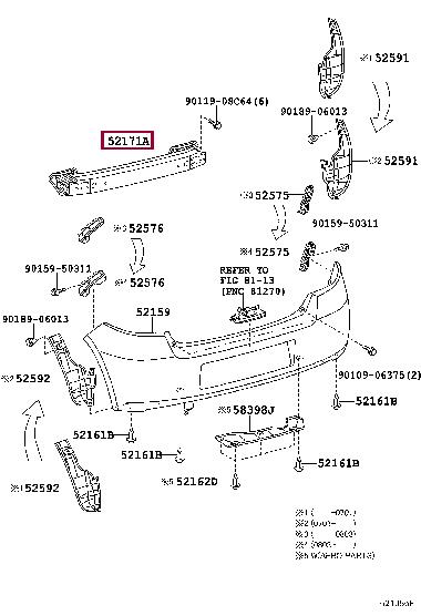Toyota 52023-52020 Reinforcement 5202352020: Buy near me in Poland at 2407.PL - Good price!