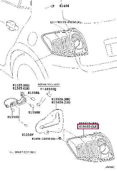 Toyota 81561-02530 Heckleuchte 8156102530: Kaufen Sie zu einem guten Preis in Polen bei 2407.PL!