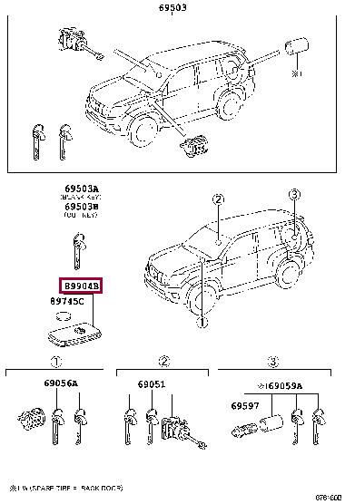 Toyota 89904-60752 Inteligentny klucz 8990460752: Dobra cena w Polsce na 2407.PL - Kup Teraz!