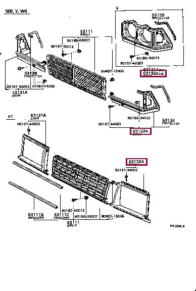 Toyota 53032-29085 Панель 5303229085: Отличная цена - Купить в Польше на 2407.PL!