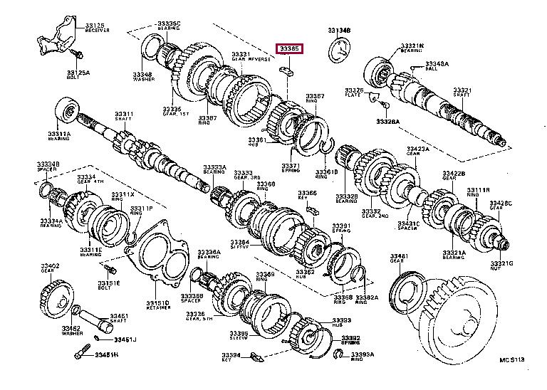 Toyota 33365-12021 Key 3336512021: Buy near me at 2407.PL in Poland at an Affordable price!