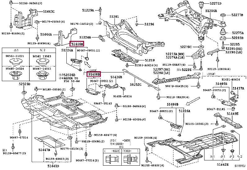 Toyota 51408-30060 Osłona silnika 5140830060: Dobra cena w Polsce na 2407.PL - Kup Teraz!