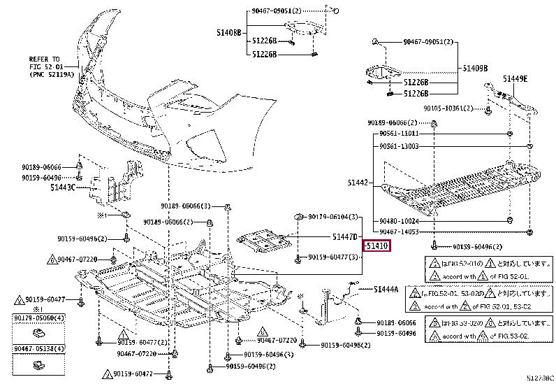 Toyota 51410-24040 Захист двигуна 5141024040: Приваблива ціна - Купити у Польщі на 2407.PL!