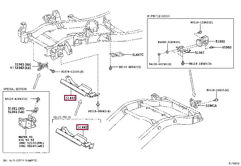 Toyota 51442-60180 Osłona silnika 5144260180: Dobra cena w Polsce na 2407.PL - Kup Teraz!