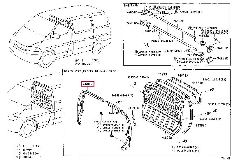 Toyota 74803-26907 Panel 7480326907: Dobra cena w Polsce na 2407.PL - Kup Teraz!