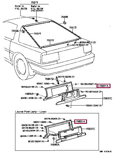 Toyota 75831-14270 Panel 7583114270: Dobra cena w Polsce na 2407.PL - Kup Teraz!