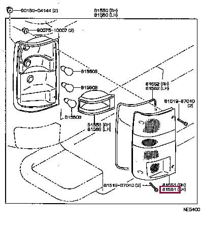 Toyota 81561-35110 Szkło lampy 8156135110: Dobra cena w Polsce na 2407.PL - Kup Teraz!