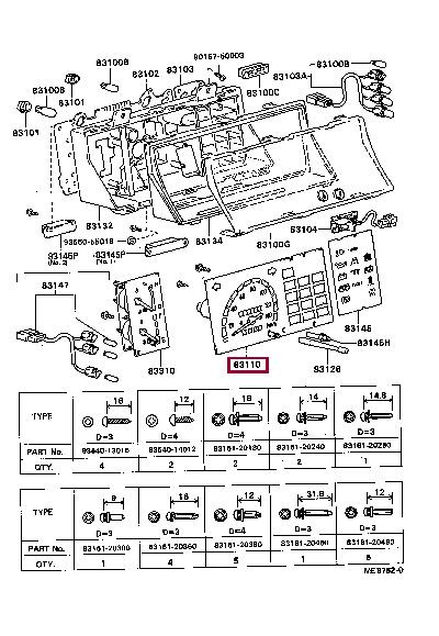 Toyota 83110-90B20 Prędkościomierz 8311090B20: Dobra cena w Polsce na 2407.PL - Kup Teraz!