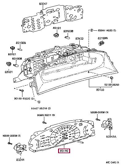 Toyota 83110-95D68 Prędkościomierz 8311095D68: Dobra cena w Polsce na 2407.PL - Kup Teraz!