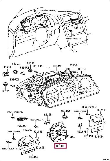 Toyota 83110-05081 Prędkościomierz 8311005081: Dobra cena w Polsce na 2407.PL - Kup Teraz!