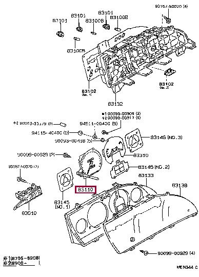 Toyota 83110-1E410 Prędkościomierz 831101E410: Dobra cena w Polsce na 2407.PL - Kup Teraz!